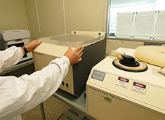 a Speedvac system in the lab
