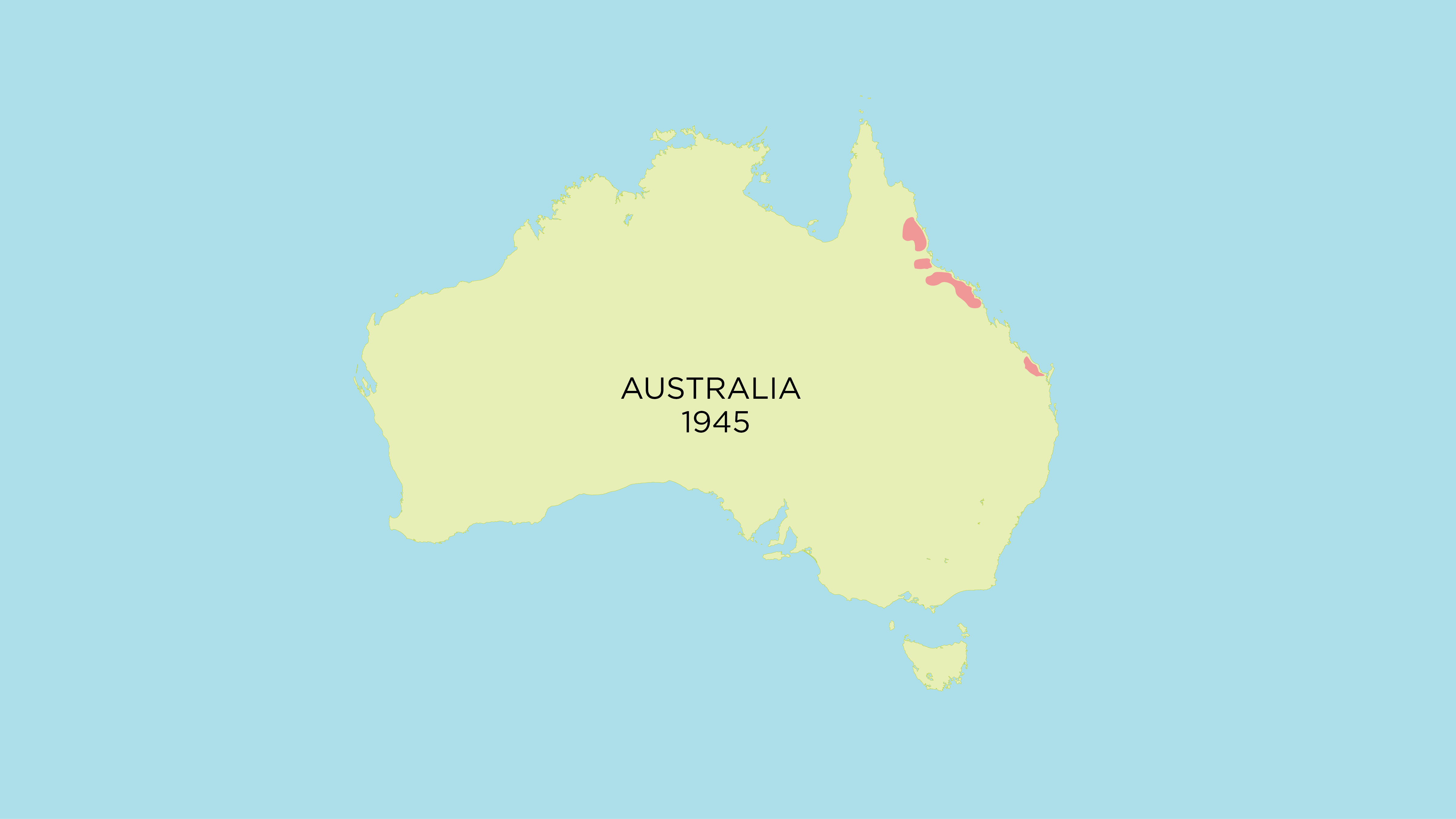 The spread of cane toads across Australia since 1935 when 101 were introduced to north Queensland (Source)