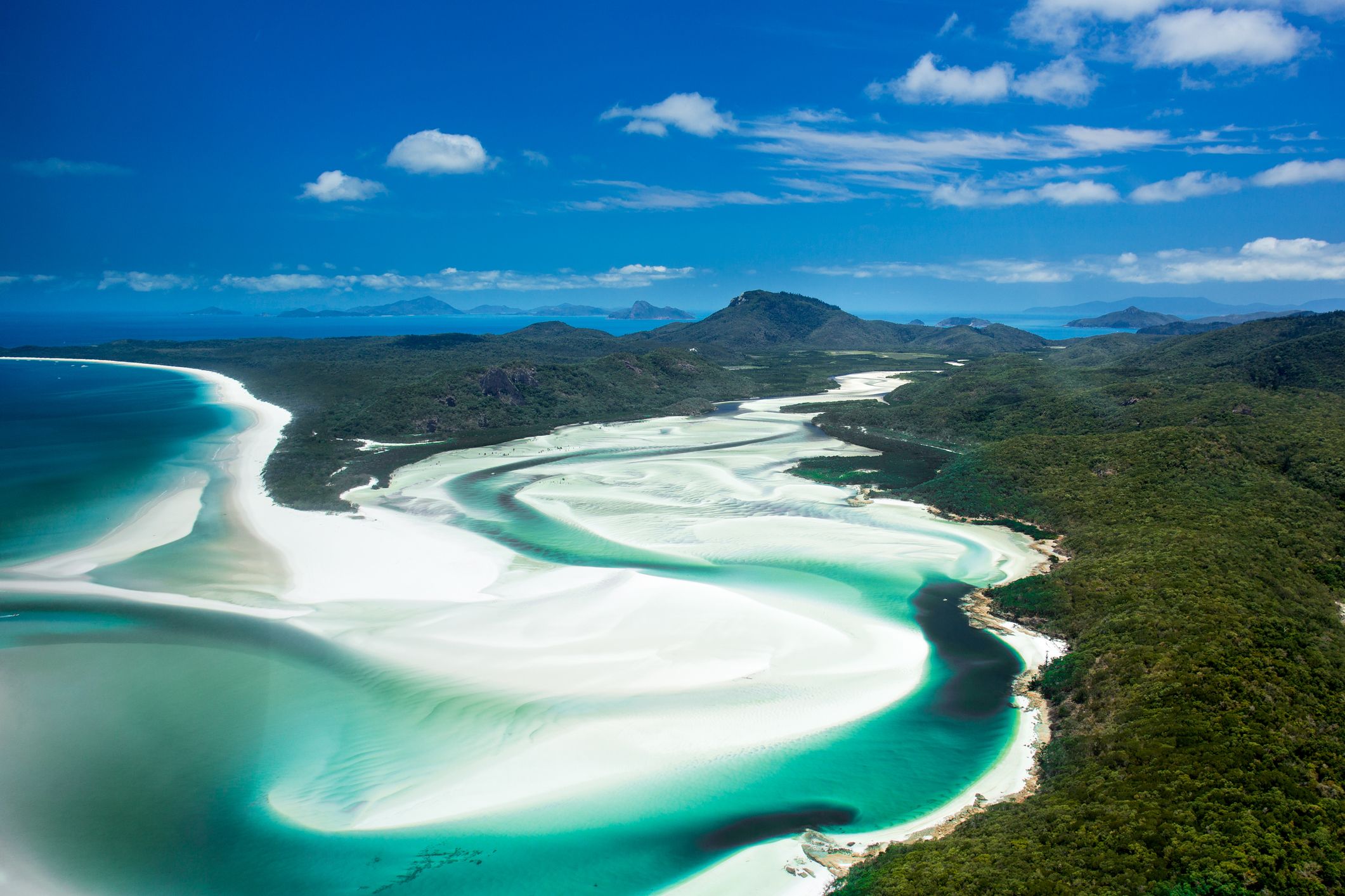 Whitsunday Island coastline Queensland