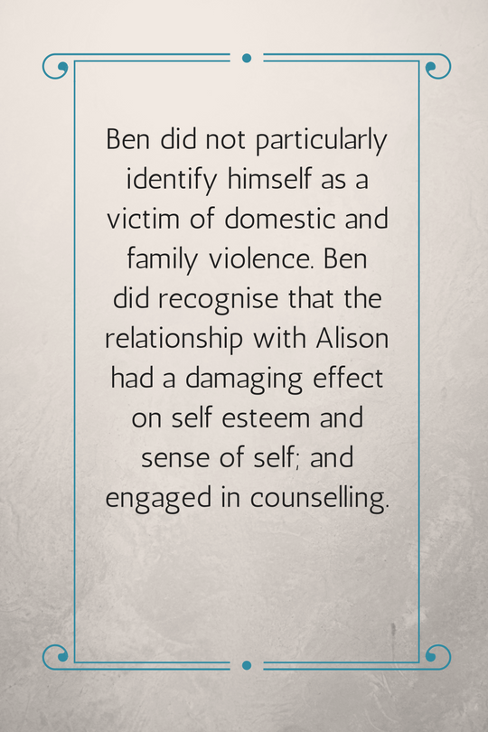 Victim experiences from the bench book
