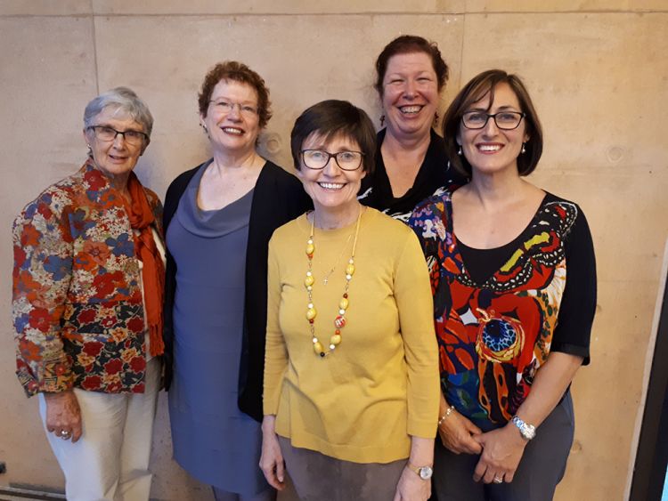 The Down Syndrome Research Program team: Dr Anne Jobling, Professor Monica Cuskelly, Dr Rhonda Faragher, Janette Lloyd, Dr MariaRosa Mallardo 