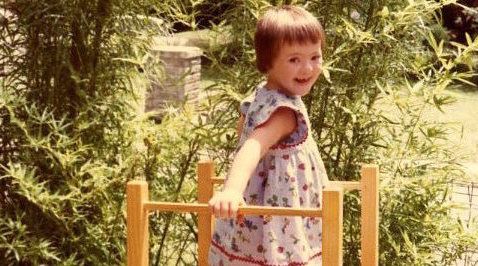 Original program participant Deborah Hey pictured as a toddler and as a young adult.
