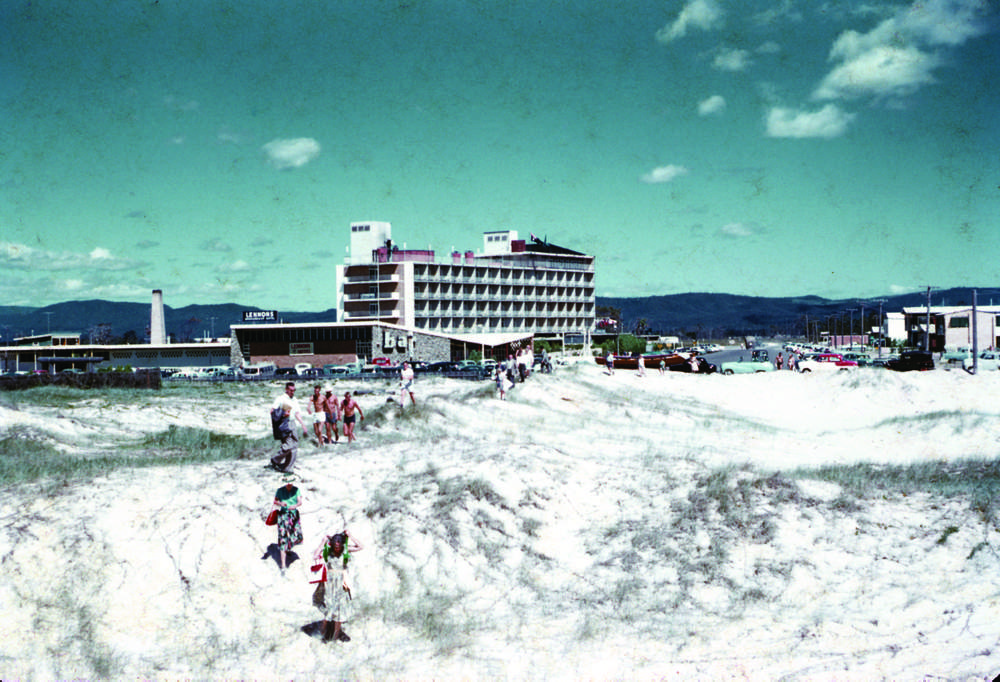 Karl Langer, Lennons Hotel Broadbeach, 1957  (Photo credit GA Black &amp;amp; Gold Coast City Libraries, Local Studies Collection)