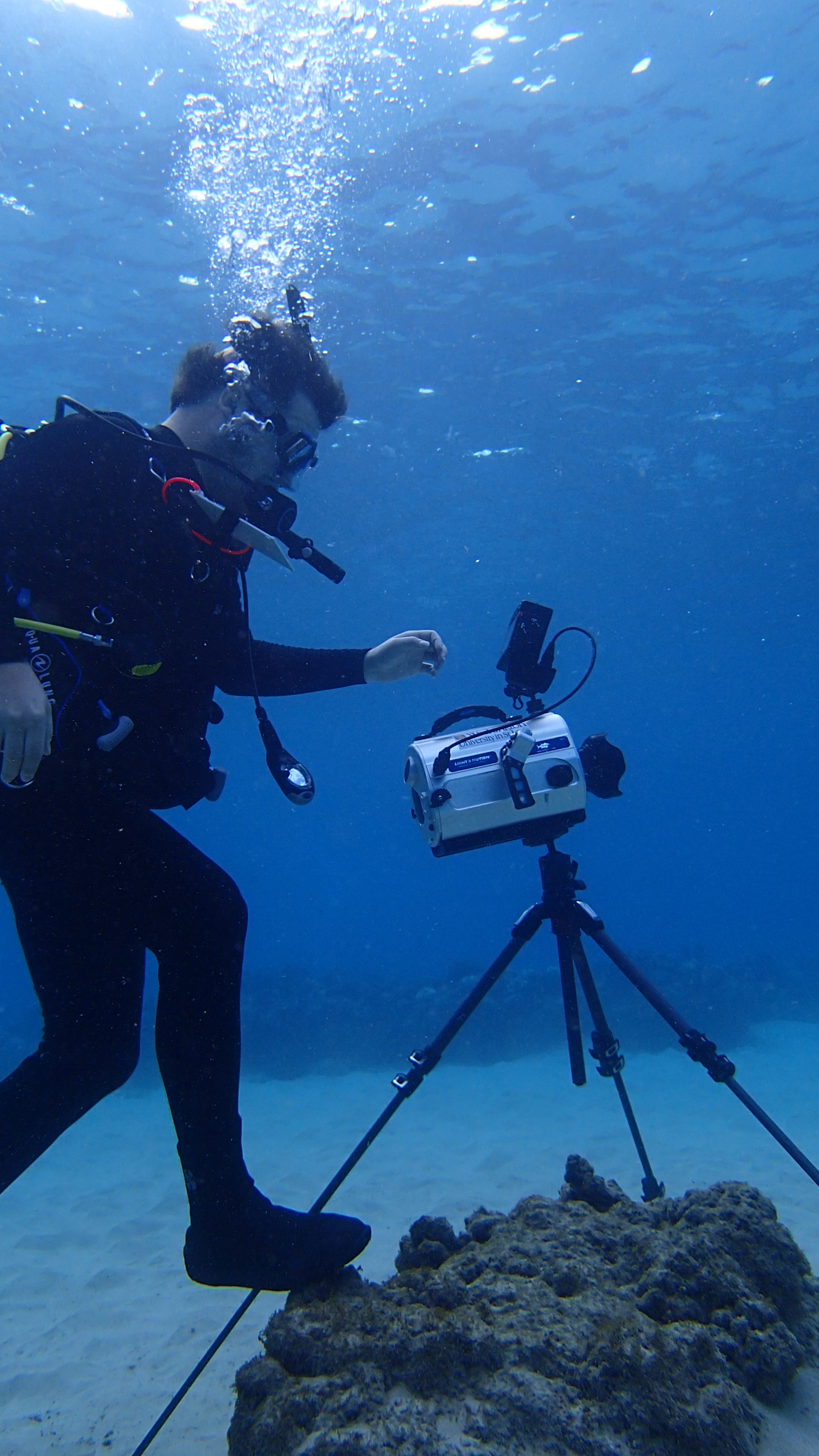 Dr Samuel Powell is part of the team that has developed a new underwater navigation technique.