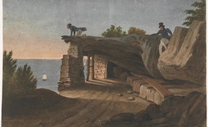 A watercolour by artist Augustus Earle, from the Rex Nan Kivell Collection; NK12/36 - National Library of Australia.