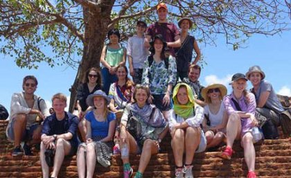 UQ Bachelor of Architectural Design students who each received $2700 grants to take part in a design studio project in Colombo, Sri Lanka, this year. 