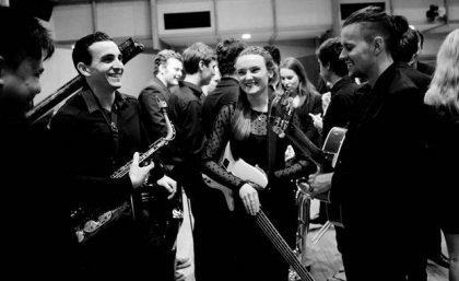 UQ Big Band members after a recent performance