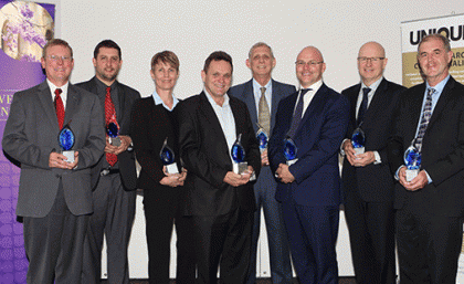 L to R: Chris Stowers, Esteban Marcellin, Martie-Louise Verreynne, Steve Moorhouse, Victor Rudolph, Chris Dunks, Daniel Grant and David Craik