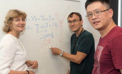 Professor Naomi Wray, Professor Peter Visscher and Associate Professor Jian Yang ... analysing very large data sets.
