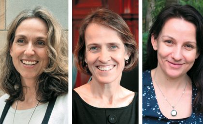 From left, Professor Susanne Schmidt, Professor Heather Douglas and Associate Professor Kerrie Wilson From left, Professor Susanne Schmidt, Professor Heather Douglas and Associate Professor Kerrie Wilson