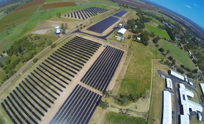 UQ's photovoltaic solar installation at Gatton