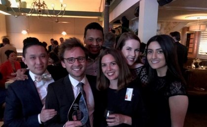 Carl (2nd left) with his ABC colleagues Carl (2nd left) with his ABC colleagues