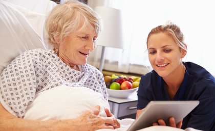 Patients were encouraged to use stimulating resources such as iPads