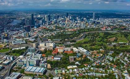 Brisbane city is a low-density destination for international students