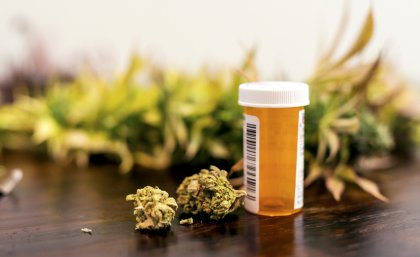 A vial of medicinal cannabis