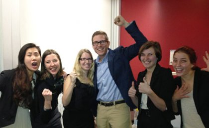 Louisa Shuwenlin, Natalie Frost, Sabrina Ihlenfeldt, Michael Eales, Cassie Godbold and Laura Teutemann. Louisa Shuwenlin, Natalie Frost, Sabrina Ihlenfeldt, Michael Eales, Cassie Godbold and Laura Teutemann.