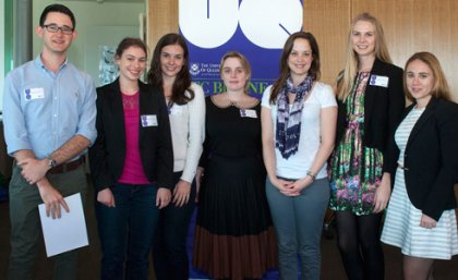 Pictured: Matthew Daniell,  Elizabeth Colbran,  Catherine Garlick,  Victoria Allen, Hannah Baldney,  Lindsay Collins and  Alexandra Wolhuter.