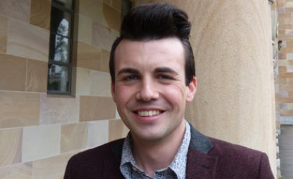 David Andersen will graduate valedictorian at the Arts and Humanities graduation ceremony at The University of Queensland on Friday. David Andersen will graduate valedictorian at the Arts and Humanities graduation ceremony at The University of Queensland on Friday.
