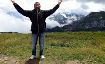Experiencing Switzerland was a highlight of university life for Akash Boda, who graduates from UQ this week with the first UQ Advantage Award.