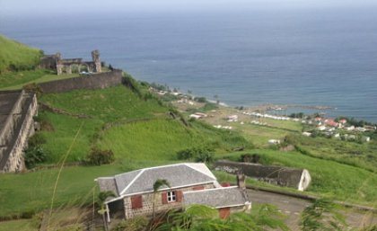 UNESCO World Heritage Site of Brimstone Hill Fortress National Park, St Kitts and Nevis.