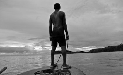 A striking black and white image taken in the Solomon Islands has won UQ's School of Political Science and International Studies' fifth International Photography competition during Diversity Week.