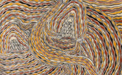 Djambawa Marawili ‘Garrangali’ 2010, etching and screenprint, courtesy of the artist and Nomad Art, Darwin Djambawa Marawili ‘Garrangali’ 2010, etching and screenprint, courtesy of the artist and Nomad Art, Darwin