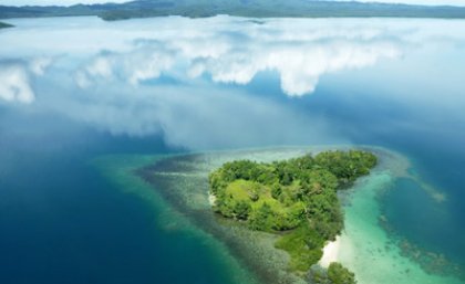 Aerial image of the Solomon Islands