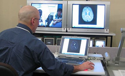 Typical consultation between remote clinical staff and a Brisbane-based specialist – in this instance a paediatric neurologist.