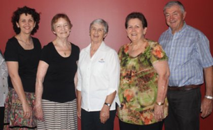 Associate Professor Monica Cuskelly, Ms Wendy Cusack, Ms Mary Gavin, Dr Anne Jobling, Ms Maureen Cameron and Mr Barry Cameron.