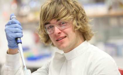 Proserpine State High School student James Beckett has swapped the classroom for a cutting-edge research lab at UQ's Australian Institute for Bioengineering and Nanotechnology.