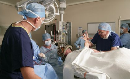 World leaders in deep brain stimulation, Professor Peter Silburn, Associate Professor Terry Coyne and his team. World leaders in deep brain stimulation, Professor Peter Silburn, Associate Professor Terry Coyne and his team.