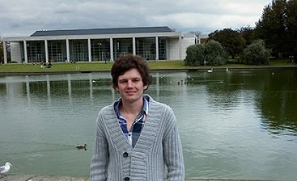 UQ Discovery Tour winner Joshua Deerain at University College Dublin in Ireland