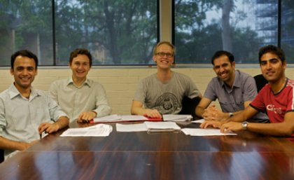 Organising Committee: (left to right) Chetan Chodankar, Jurij Karlovsek, Aleks Atrens, Ali Habibi, and Rajinesh Singh