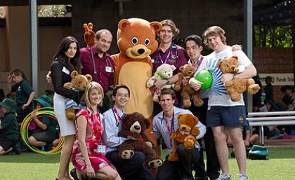 The Teddy Bear Hospital student volunteers