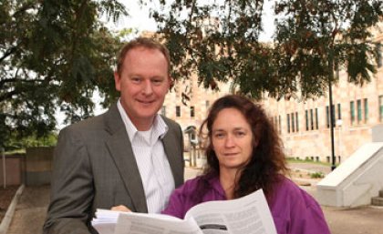 Master of Business students Anthony Siddle and Sharon Ford Master of Business students Anthony Siddle and Sharon Ford