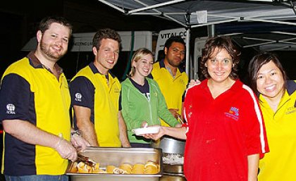 UQ Business students help out at the Vital Connection soup kitchen