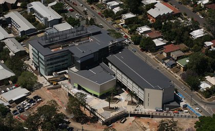 An aerial view of the PACE construction site