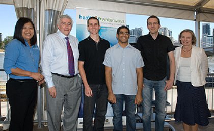 (from left) Dr Eva Abal, Professor Paul Greenfield, Charles Brooking, Abdul Alabri, Peter Becker and Professor Jane Hunter at the launch (from left) Dr Eva Abal, Professor Paul Greenfield, Charles Brooking, Abdul Alabri, Peter Becker and Professor Jane Hunter at the launch