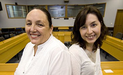 Ms Oyama and her daughter Akane