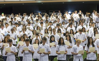 Students were welcomed at the annual Student Engagement Ceremony.