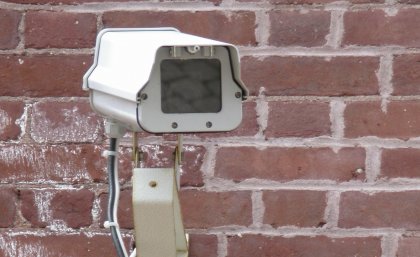 Technology allows almost everything to be monitored almost everywhere Photo of a CCTV camera here - not displaying