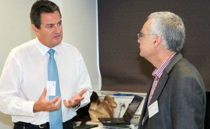 L-R UQ Investigations Unit Associate Director David Lavell and Pro Vice-Chancellor (Research Strategy) The University of Adelaide Professor Robert Saint L-R UQ Investigations Unit Associate Director David Lavell and Pro Vice-Chancellor (Research Strategy) The University of Adelaide Professor Robert Saint
