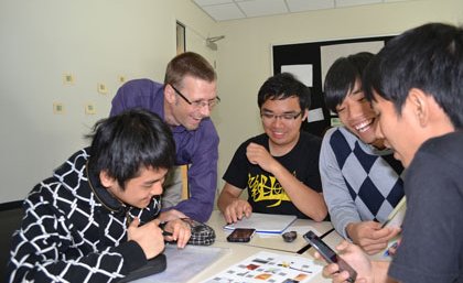 ICTE-UQ teacher Paul Forster teaching Hong Kong Baptist University education students. ICTE-UQ teacher Paul Forster teaching Hong Kong Baptist University education students.
