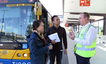 City planners get tips on transport planning. City planners get tips on transport planning.
