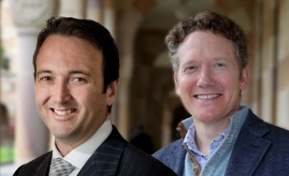 UQ alumni Mr Richard Howes and Mr Matthew McLennan UQ alumni Mr Richard Howes and Mr Matthew McLennan