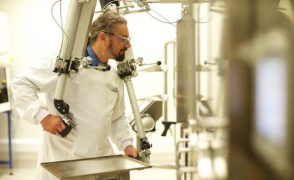 CAI researcher Damion Stimson will use the existing equipment, such as the hot cells (pictured), for research and development of the molecular imaging agents CAI researcher Damion Stimson will use the existing equipment, such as the hot cells (pictured), for research and development of the molecular imaging agents