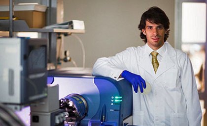 Mr Hosam Zowawi, a PhD student at the UQ Centre for Clinical Research, received a Young Laureates of Rolex award at London’s Royal Society. Mr Hosam Zowawi, a PhD student at the UQ Centre for Clinical Research, received a Young Laureates of Rolex award at London’s Royal Society.