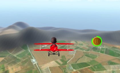 Flying a plane through virtual-reality goggles