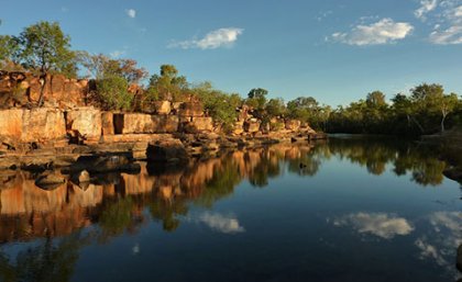 A Kimberley gorge where rock art is frequently found A Kimberley gorge where rock art is frequently found