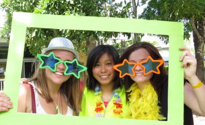 Students enjoying O-Week Students enjoying O-Week